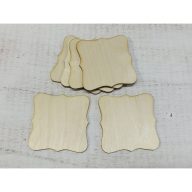 Natúr fa - Alátét csipkés 6db/csomag – festéshez, dekorációhoz