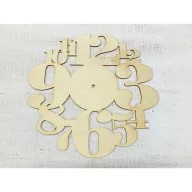 Natúr fa - Óraszámos óralap 33cm – festéshez, decoupage technikához