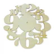 Natúr fa - Óraszámos óralap 33cm – festéshez, decoupage technikához
