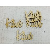 Natúr fa - "Kávé" felirat 7cm 5db/csomag – festéshez, dekorációhoz