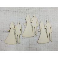 Esküvői pár csokros 3db/csomag – esküvői dekorációhoz