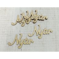 Natúr fa -"Nyár" felirat 10cm  5db/csomag – nyári dekorációhoz