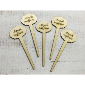   Natúr fa - Beszúrós tábla "Anyák napjára"  5db/csomag