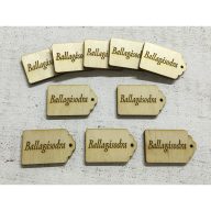 Natúr fa - Scrapbook kísérő táblák "Ballagásodra" 10db/csomag – ballagási ajándékokhoz