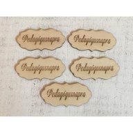 Natúr fa - "Pedagógusnapra" fodros tábla 5db/csomag – ballagási ajándékokhoz