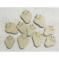 Natúr fa - Eper 2 méretben 10db/csomag – nyári dekorációhoz