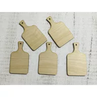Natúr fa - Vágódeszka, hűtőmágnes méretű 5db/csomag – kreatív hobby projektekhez