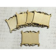 Tábla íves szegéllyel 5db/csomag – festéshez, dekorációhoz