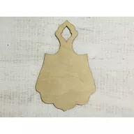 Natúr fa - Vágódeszka fodros – festéshez, decoupage technikához