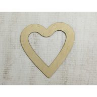 Natúr fa - Szív keret 26cm – esküvői dekorációhoz – Szezonok, alkalmak