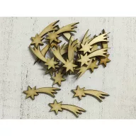 Natúr fa - Hullócsillag 4,5cm 20db/csomag – karácsonyi dekorációhoz