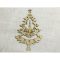 Natúr fa - Fenyő téli tájjal 30cm – koszorúhoz, asztaldíszhez