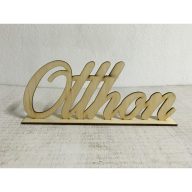 Natúr fa - "Otthon" felirat talppal 25cm – festéshez, dekorációhoz