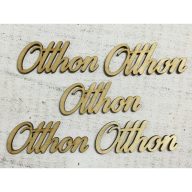 Natúr fa "Otthon" felirat 9,5cm 5db/csomag – festéshez, dekorációhoz