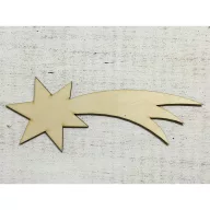 Natúr fa - Hullócsillag 19,5cm – karácsonyi dekorációhoz