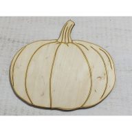 Natúr fa - Gravírozott tök 20cm – őszi dekorációhoz