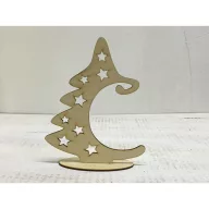 Natúr fa - Gömbtartó fenyő 21cm – koszorúhoz, asztaldíszhez