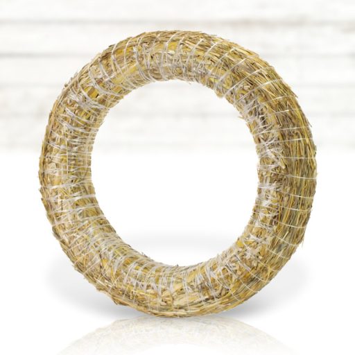 Koszorúalap szalma 25cm 10db/csomag - OKOSÁR! – ajtódíszhez, koszorúalapnak