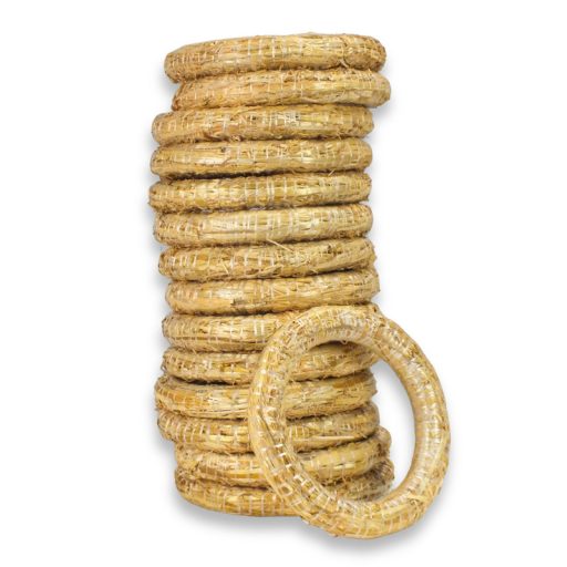Koszorú alap szalma 20cm, vastagság 3 cm 15db/csom – koszorúkészítéshez és dekorációhoz – Papelito.hu