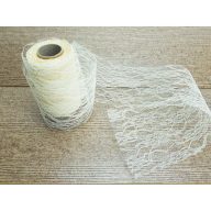Csipke szalag ekrü 9-11cm*9,3m – kreatív dekorációhoz
