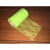 Csipke szalag UV zöld 9-11cm*9,3m – kreatív dekorációhoz
