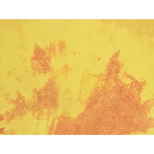 40-1123 SAR NAR Gyűrt, merített papír sárga-narancs 60*80cm