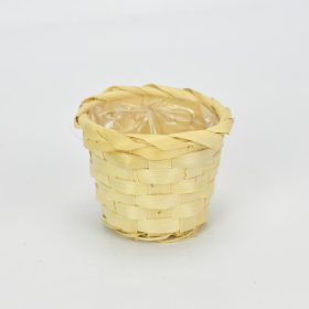 Bambusz kaspó natúr 9cm