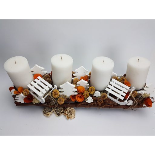 Fehér fa fenyőfák vegyes 30db/csomag