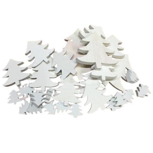 Fehér fa fenyőfák vegyes 30db/csomag