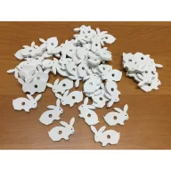 Fa nyuszi fehér 2,5cm 50db/csomag – húsvéti dekorációhoz