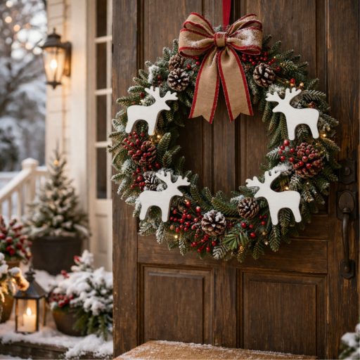 Fehér rénszarvas 3cm 30db/csomag