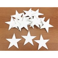 Csillag fehér 5,5cm 15db/csomag – karácsonyi dekorációhoz
