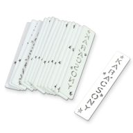 Fa Biléta "KARÁCSONY"  fehér 2x10cm 16db/csomag – ajándékcímkének, koszorúhoz