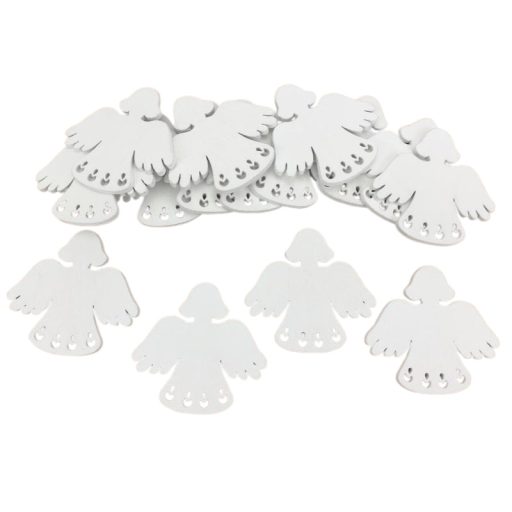 Angyalka 5cm fehér 15db/csomag – karácsonyi dekorációhoz