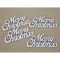 Merry Christmas felirat 10cm fehér 4db/csomag – koszorúhoz, asztaldíszhez