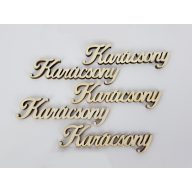 Karácsony felirat natúr 10cm 8db/csomag – koszorúhoz, asztaldíszhez