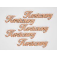 Karácsony felirat metál bronz 10cm 5db/cs – koszorúhoz, asztaldíszhez