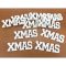 Xmas felirat fehér 7cm 10db/csomag – koszorúhoz, asztaldíszhez
