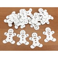 Mézi 5cm fehér 15db/csomag – karácsonyi dekorációhoz