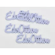 Fa "Édes Otthon" felirat lila 15cm 4db/csomag – festéshez, dekorációhoz