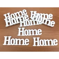 Home felirat fehér 8cm 8db/csomag – festéshez, dekorációhoz