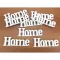 Home felirat fehér 8cm 8db/csomag – festéshez, dekorációhoz