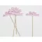 Fa - Beszúrós "Boldog születésnapot" felirat pink 12,5x29,5cm 4db/csomag – festéshez, dekorációhoz