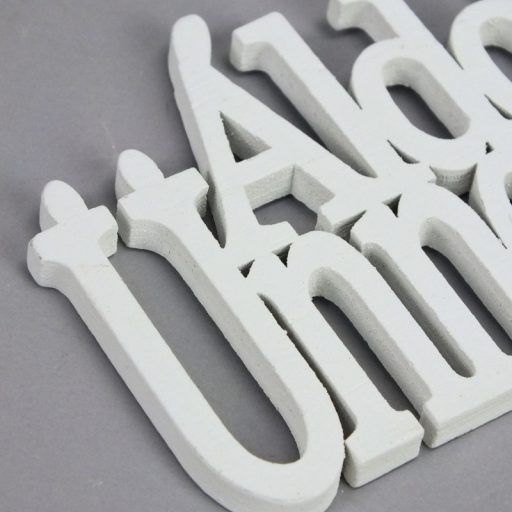 Fa - "Áldott Ünnepeket" felirat koszorúra fehér 14cm 3db/csomag