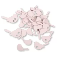 Fa virágmintás madár pink 30db/csomag