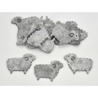 Fa bárány szürke 4x5cm 15db/csomag – húsvéti dekorációhoz
