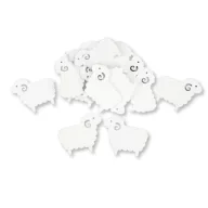 Fa bárány fehér 4x5cm 15db/csomag