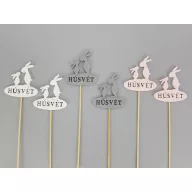 Fa Nyusziapa színes beszúrható 8x28cm 6db/csomag – húsvéti dekorációhoz