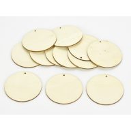 Natúr fa - Kör lap 9cm 12db/csomag – festéshez, dekorációhoz