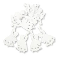 Fehér harsonás angyal 12db/csomag